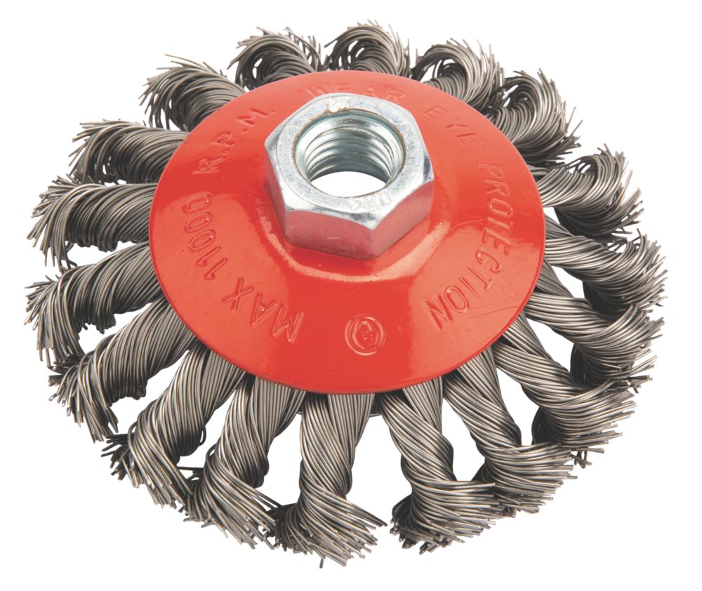 Twisted Knot Wire Brush 100mm - Screwfix