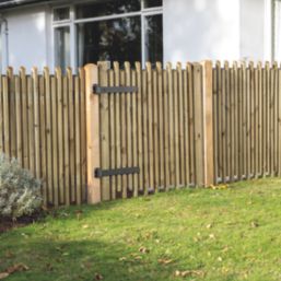 Forest Picket Garden Gate 900mm x 900mm Natural Timber