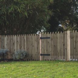 Forest Picket Garden Gate 900mm x 900mm Natural Timber