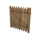 Forest Picket Garden Gate 900mm x 900mm Natural Timber