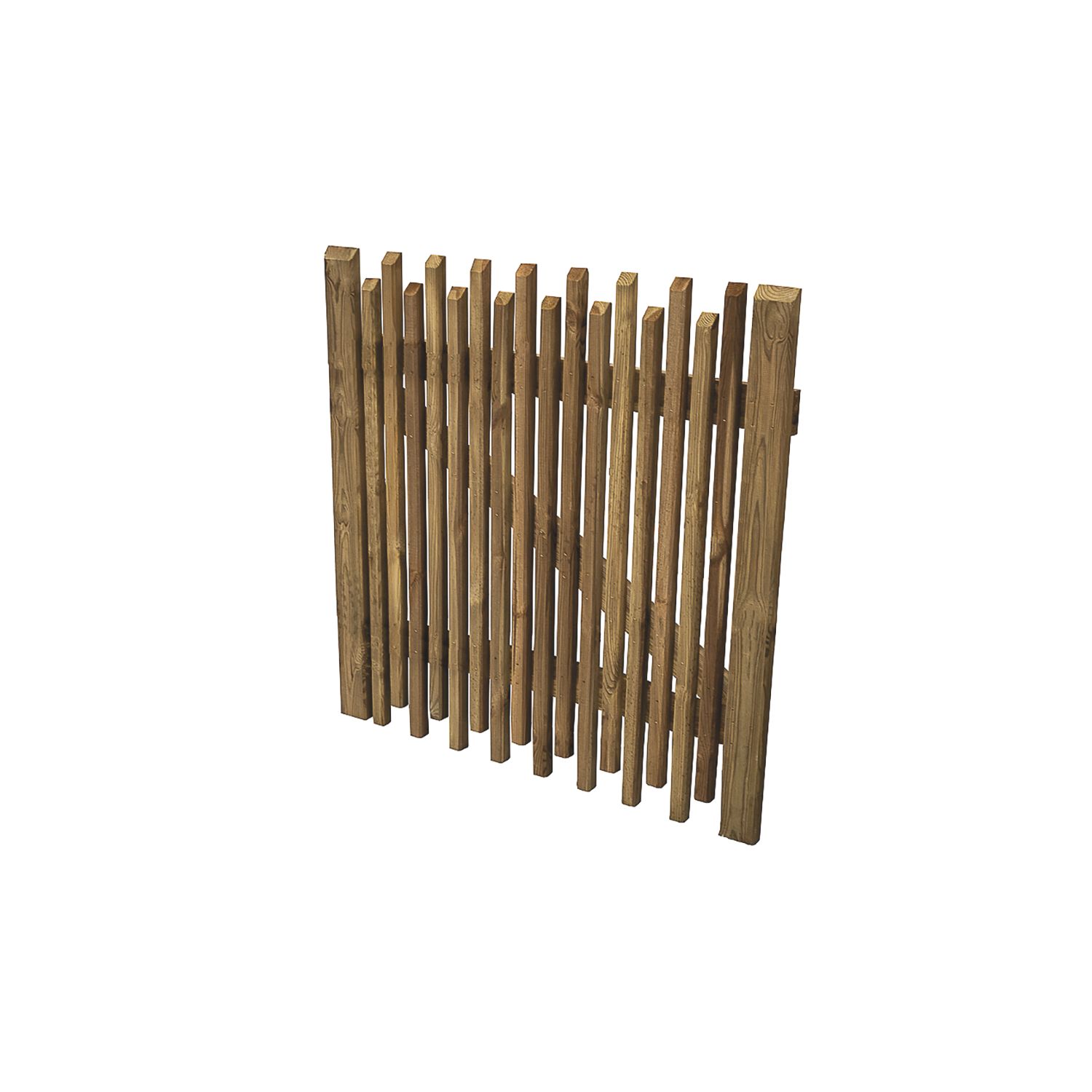 Forest Picket Garden Gate 900mm x 900mm Natural Timber (133JN)