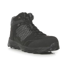 Regatta Claystone S3 Size 8  Black/Granite Water-Resistant Steel Toe Cap Safety Boots