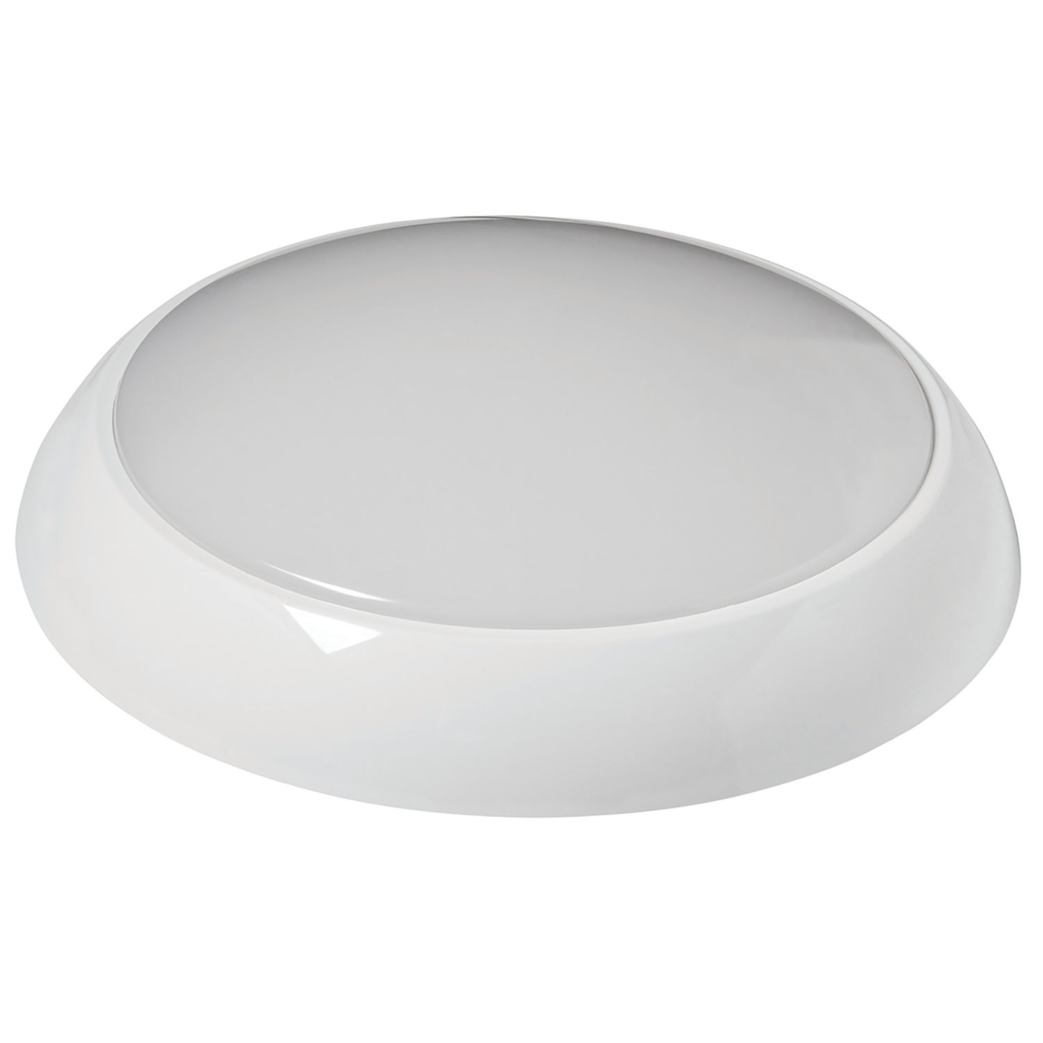 Robus Golf Slim Indoor & Outdoor Maintained or Non-Maintained Emergency Round LED Bulkhead With Microwave Sensor White 12.1W 830 / 900 / 910lm (13...