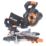 Refurb Evolution R185SMS-Li 185mm 18V Li-Ion EXT  Cordless Single-Bevel Sliding Mitre Saw - Bare
