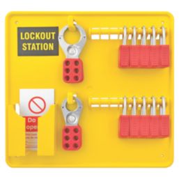 Essentials 10-Padlock Lockout Station