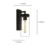 Eglo Bovolone Outdoor Wall Light Black