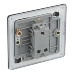 LAP  20A 16AX 1-Gang 2-Way Switch  Matt Black with Colour-Matched Inserts