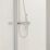 Framed Rectangular Bi-Fold Shower Door Polished Silver 900mm x 1850mm