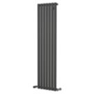 Ximax Fortuna 1500mm x 410mm 2488BTU Anthracite Vertical Designer Radiator