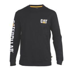CAT Trademark Banner Long Sleeve T-Shirt Black 2X Large 50-52" Chest