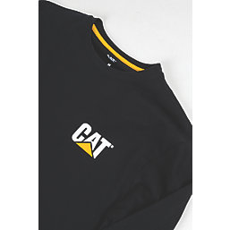 CAT Trademark Banner Long Sleeve T-Shirt Black XX Large 50-52" Chest