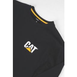 CAT Trademark Banner Long Sleeve T-Shirt Black 2X Large 50-52" Chest