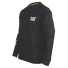 CAT Trademark Banner Long Sleeve T-Shirt Black 2X Large 50-52" Chest