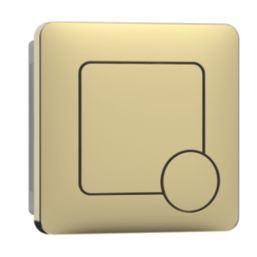 ETAL Porto Dual-Flush Square Plate Brushed Brass