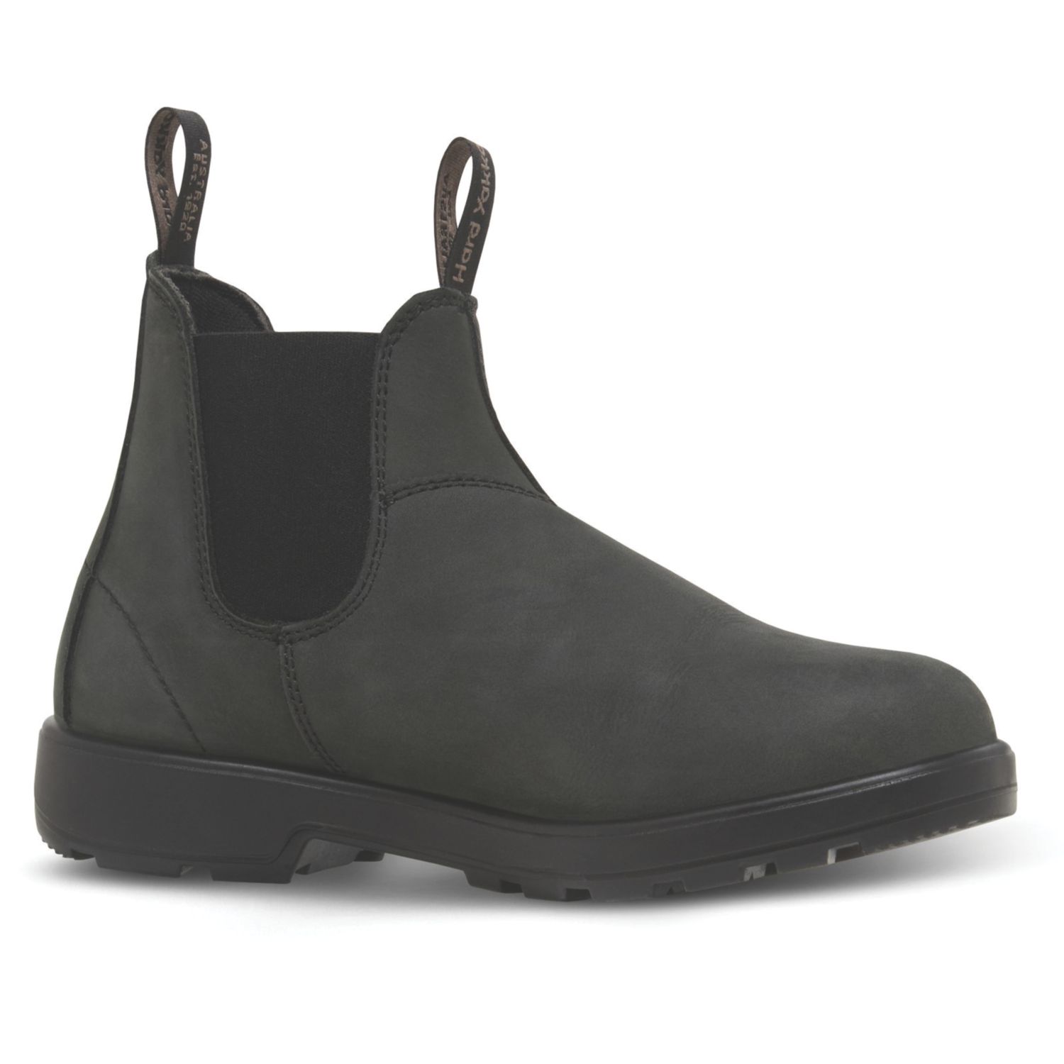 Hard Yakka Brunswick Nubuck Size 6 Charcoal Water-Resistant Non Safety Dealer Boots (133XR)
