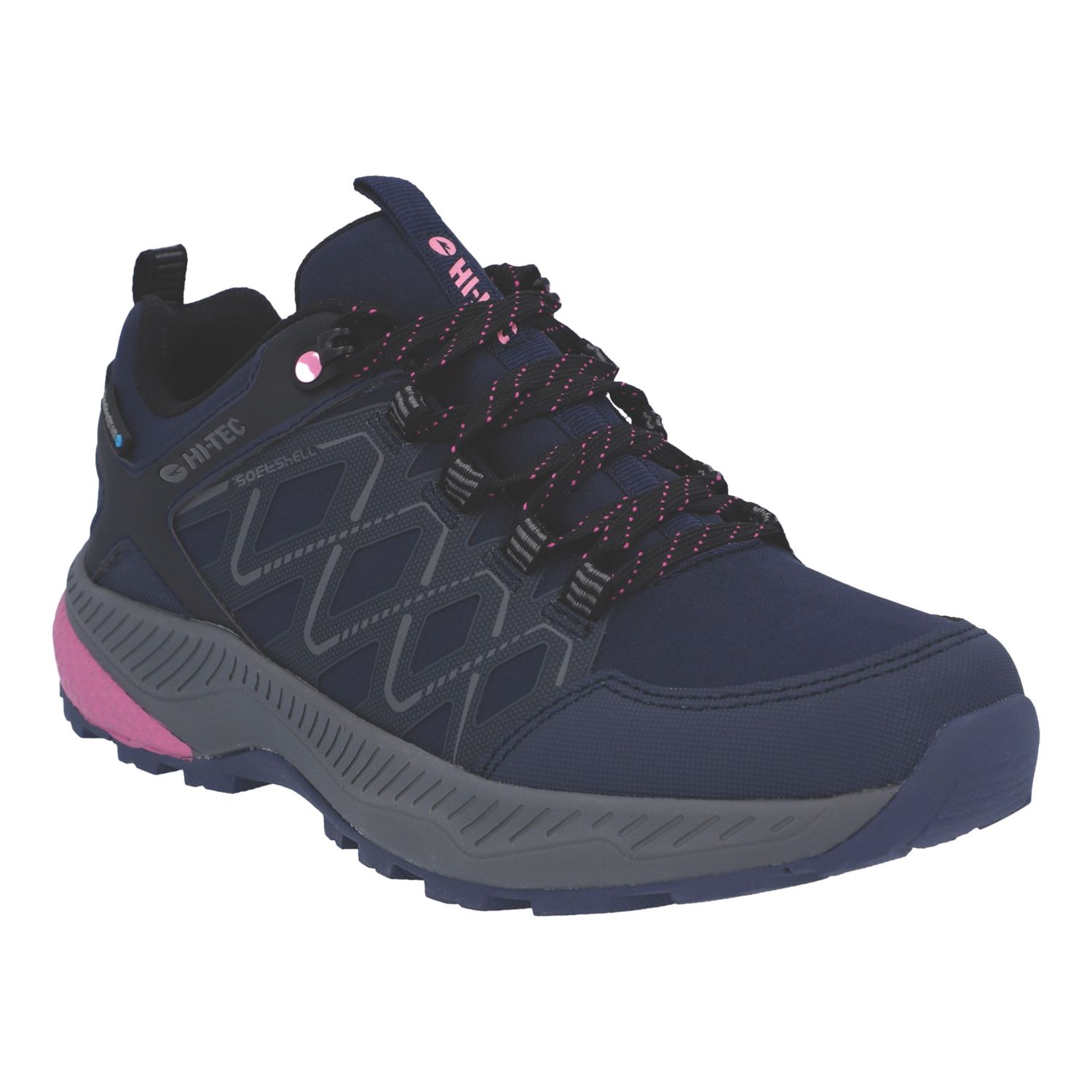 Hi-Tec Diamonde Low Size 5 Womens Dark Blue Waterproof Non Safety Trainers (133YG)