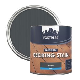 Fortress  2.5Ltr Graphite Anti Slip Decking Stain