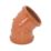 FloPlast Push-Fit 45° Double Socket Bend 110mm