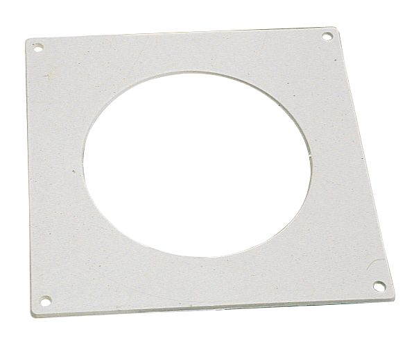 Manrose Round Pipe Wall Plate White 100mm
