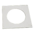 Manrose Round Pipe Wall Plate White 100mm