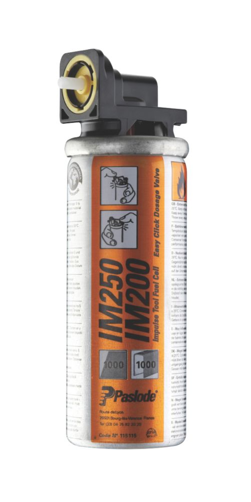 Paslode Finishing Nail Gun Gas Fuel Cells 2 Pack Screwfix