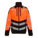 Regatta X-Pro Hybrid Hi-Vis Jacket Black / Orange X Large 50" Chest