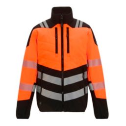 Regatta X-Pro Hybrid Hi-Vis Jacket Black / Orange X Large 50" Chest