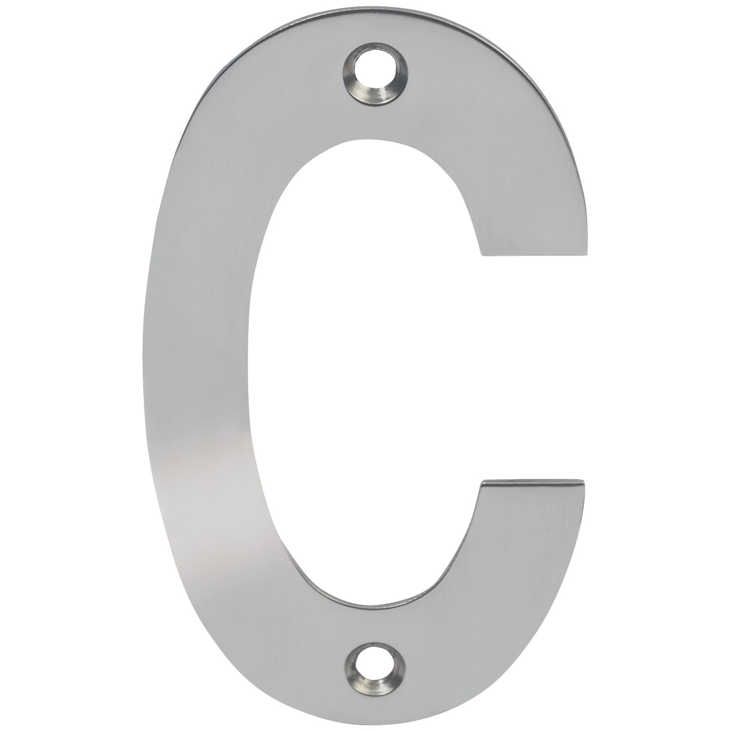 Eclipse Door Letter C Polished Stainless Steel 100mm (134FT)