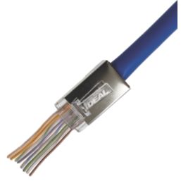 Ideal RJ45 8P/8C Feed-Thru Modular Plugs 25 Pack