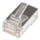 Ideal RJ45 8P/8C Feed-Thru Modular Plugs 25 Pack