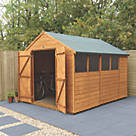 Forest Delamere 8' x 9' 6" (Nominal) Apex Shiplap T&G Timber Shed