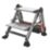 Little Giant Aluminium 2 Step 460mm Folding Step Stool With Platform