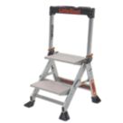 Little Giant Aluminium 2 Step 460mm Folding Step Stool With Platform