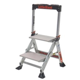 Little Giant 2 Step 460mm Folding Step Stool With Platform