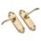 Designer Levers Kennington Fire Rated Lever Lock Door Handle Pair Antique Brass