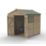 Forest Beckwood 6' x 7' 6" (Nominal) Apex Shiplap Timber Shed with Base