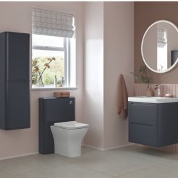 Curve Tall Storage Unit Indigo Matt 350mm x 250mm x 1200mm