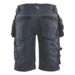 Blaklader Denim Stretch Shorts Navy/Black 40" W