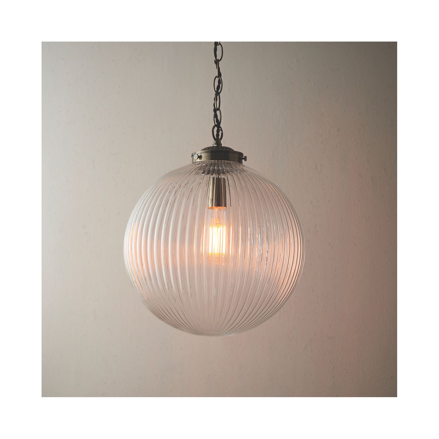 Quay Design Brachium Ceiling Pendant Antique Brass (134VG)