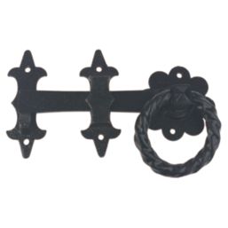 GateMate Ornamental Ring Gate Latch Black 250mm