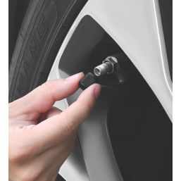 Pearl Consumables Universal Tyre Valve Dust Cap 4 Pack