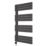 Azur 1200mm x 600mm 2048BTU Black Flat Electric Towel Radiator
