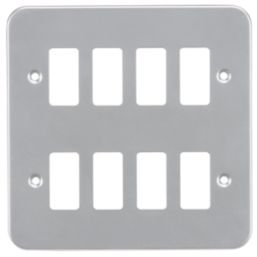 Knightsbridge  8-Module Grid Metal Clad Faceplate