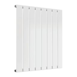 Reina Flat Single 600mm x 588mm 1416BTU White Vertical Designer Radiator