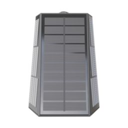 Calex Matera Outdoor LED Solar Up & Down Wall Light Black 85lm