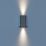 Calex Matera Outdoor LED Solar Up & Down Wall Light Black 85lm