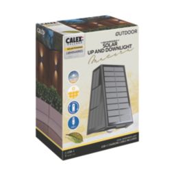 Calex Matera Outdoor LED Solar Up & Down Wall Light Black 85lm