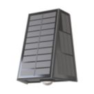 Calex Matera Outdoor LED Solar Up & Down Wall Light Black 85lm