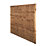 Forest Vertical Board Closeboard  Garden Fencing Panel Dark Brown 6' x 5' 6" Pack of 4