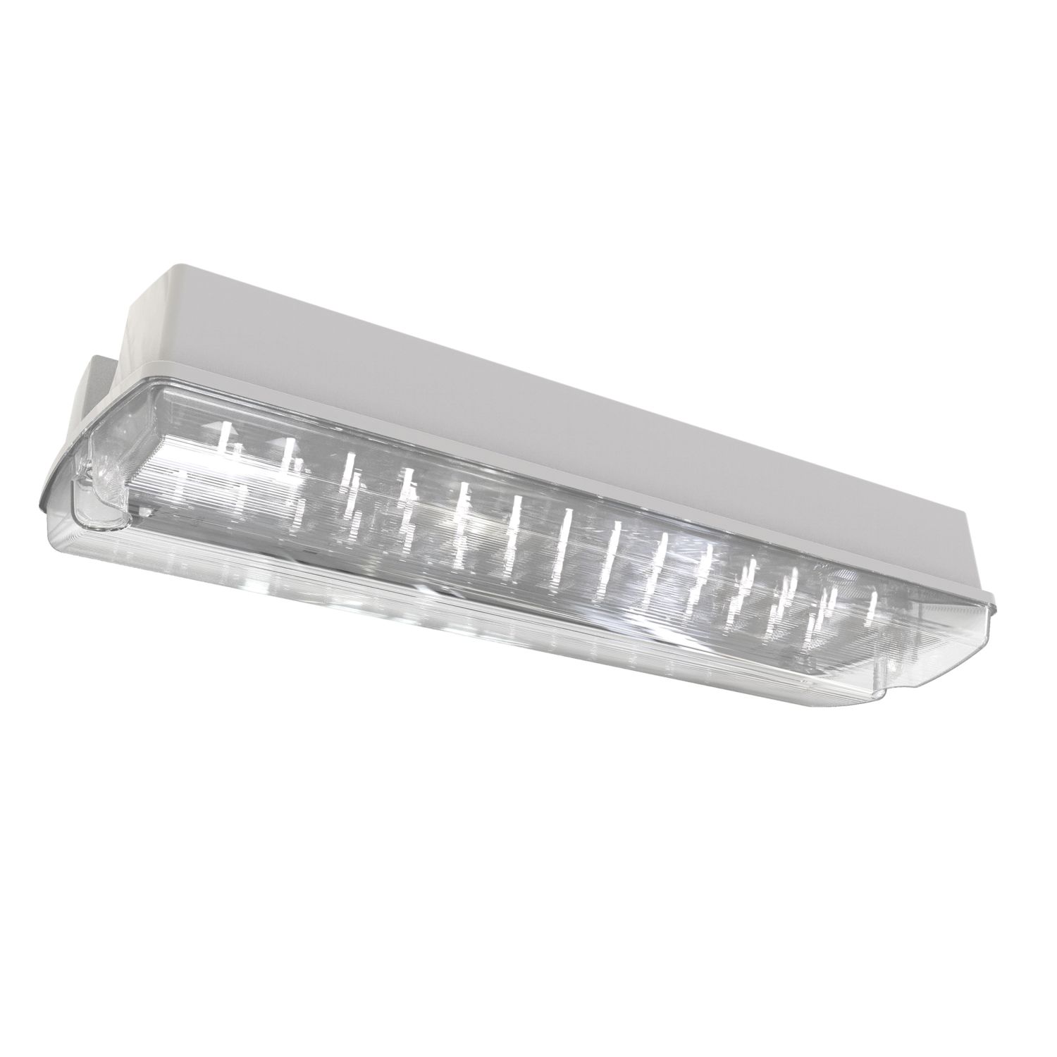 4lite Indoor & Outdoor Maintained or Non-Maintained Emergency Rectangular LED Bulkhead White 3.5W 167lm (135GG)